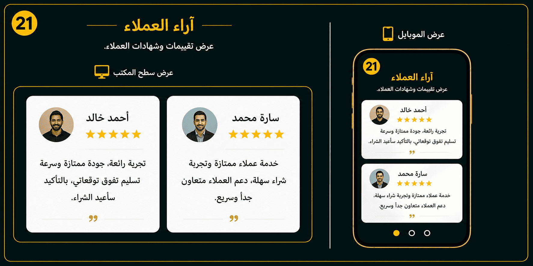 اراء العملاء