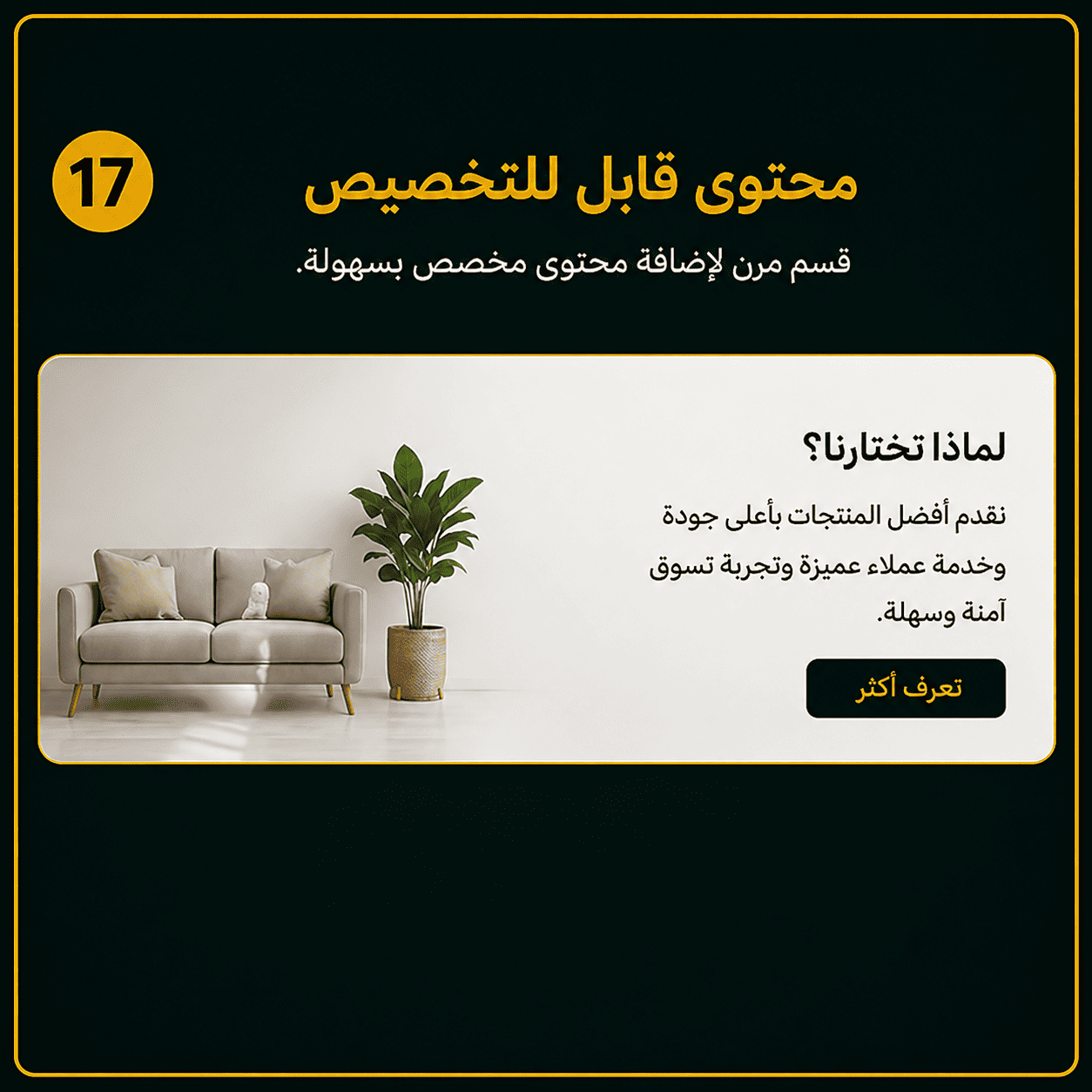 محتوى قابل للتخصيص
